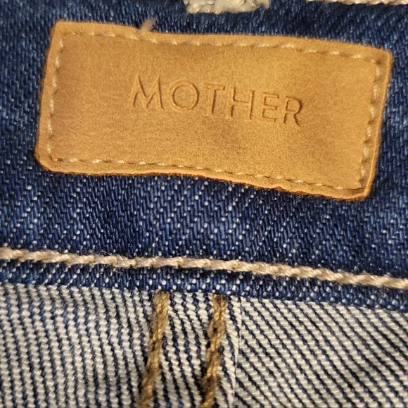 MOTHER Blue Flare Wide Leg Jeans Nip It In The Bud - Picture 8 of 11